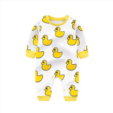 Laden Sie das Bild in den Galerie-Viewer, Adorable duck print jumpsuit