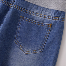 Laden Sie das Bild in den Galerie-Viewer, Ripped Maternity Belly Support Inelastic Denim Shorts