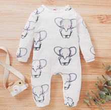 Laden Sie das Bild in den Galerie-Viewer, Baby toddler design print Jumpsuit/ romper