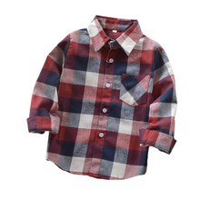 Laden Sie das Bild in den Galerie-Viewer, Trendy plaid Shirt for Kid