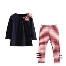 Laden Sie das Bild in den Galerie-Viewer, Stylish Long Sleeve Girl's Clothing Set