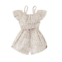 Laden Sie das Bild in den Galerie-Viewer, Girls flower pattern jumpsuite