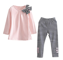 Laden Sie das Bild in den Galerie-Viewer, Stylish Long Sleeve Girl's Clothing Set