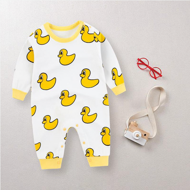 Adorable duck print jumpsuit