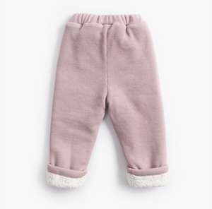Warm solid pants for toddlers