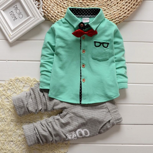 Shirt with the bow & Pants, Clothing Set for Boys