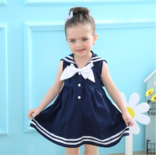 Laden Sie das Bild in den Galerie-Viewer, Toddler Girl stylish Maritime dress
