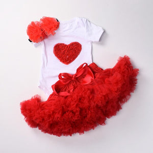 Baby Girl Fancy Heart Design Princess Dress