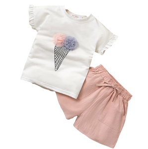 Ice-cream design Girl's Clothing set
